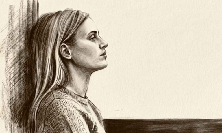 Ilustrație atașament anxios — persoană care așteaptă anxios un răspuns, teama de abandon